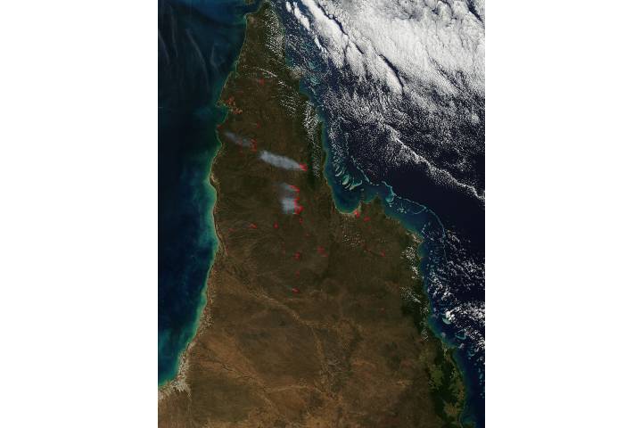 Fires Across Cape York Peninsula, Australia