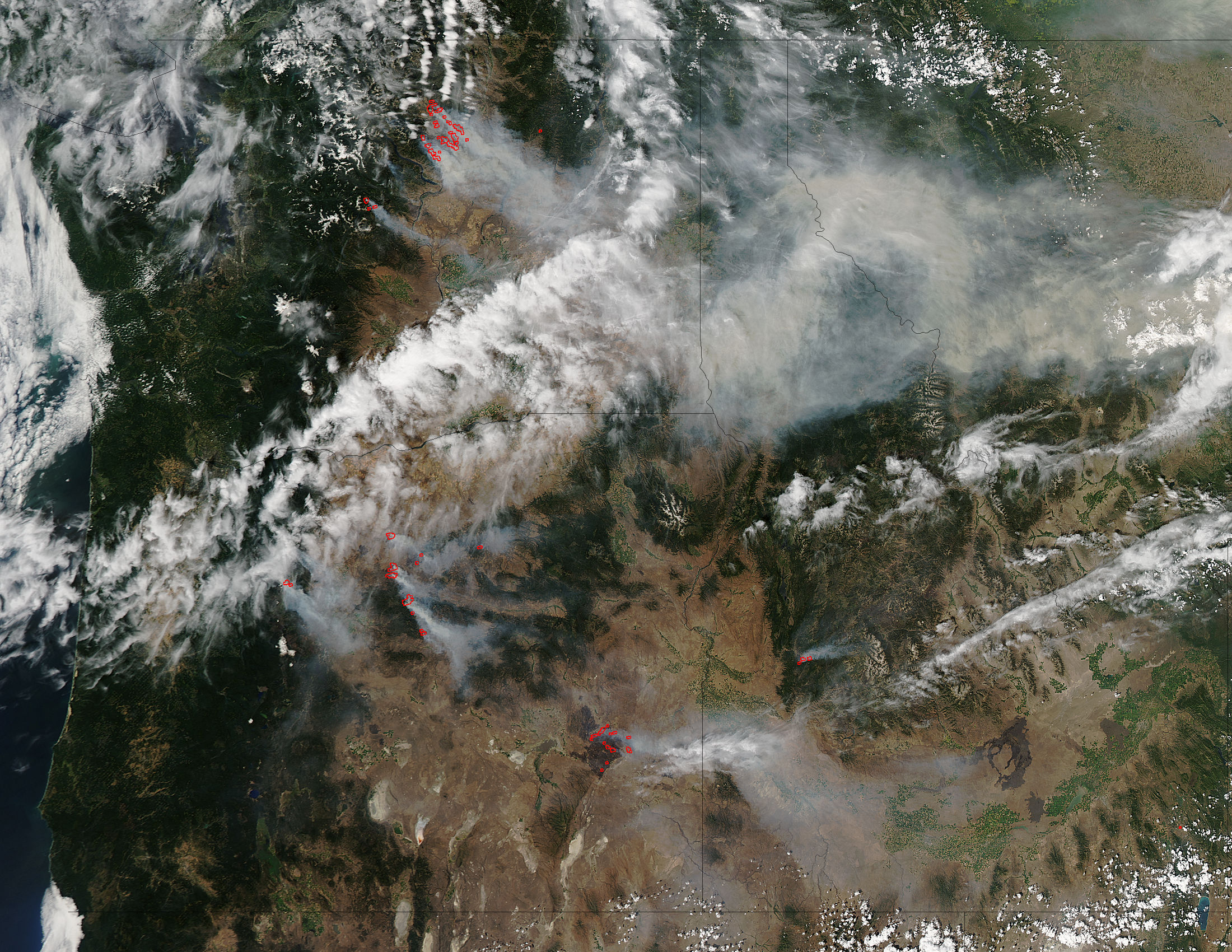 Fires and smoke in the Pacific Northwest