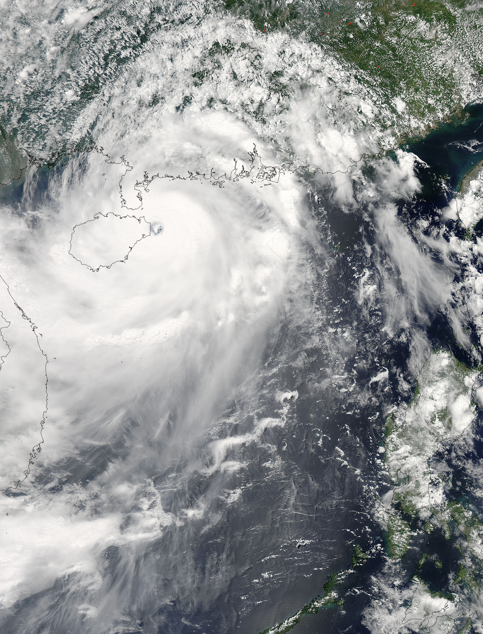 Super Typhoon Rammasun (09W) approaching China - related image preview