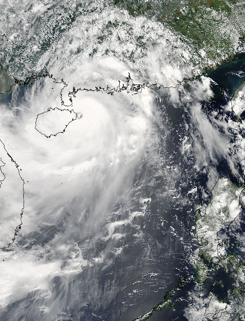 Super Typhoon Rammasun (09W) approaching China - related image preview