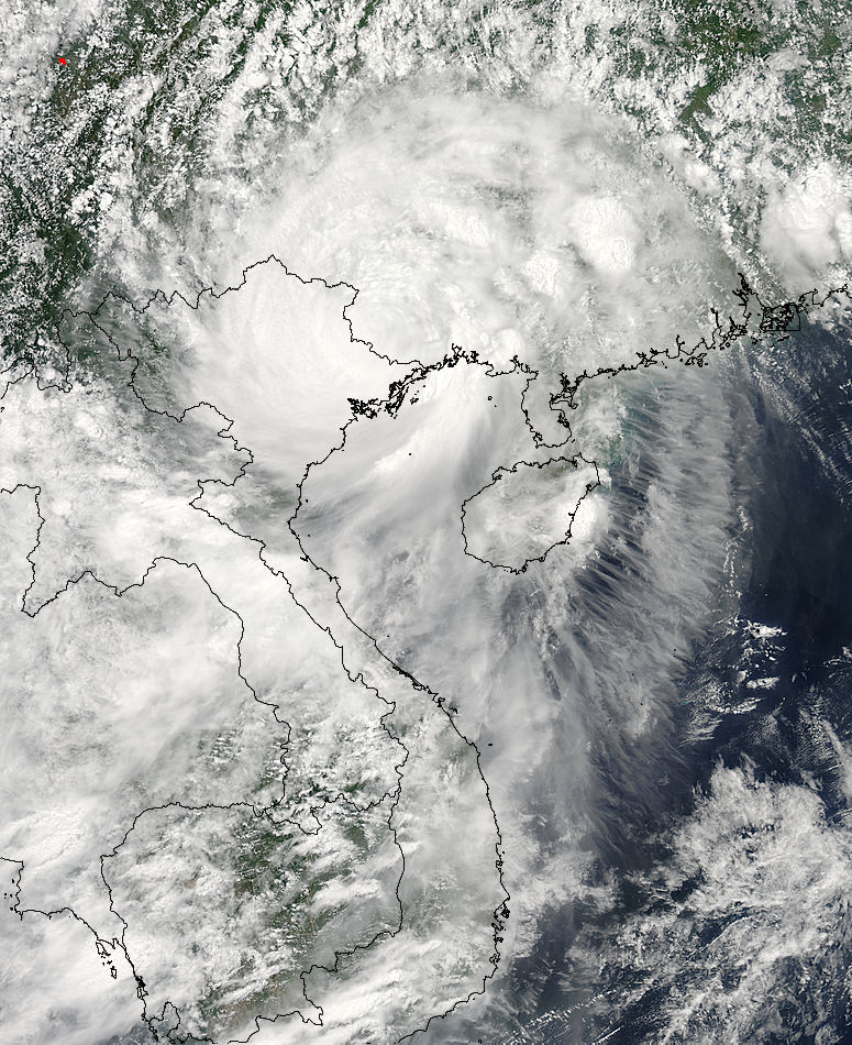 Typhoon Rammasun (09W) over China - related image preview