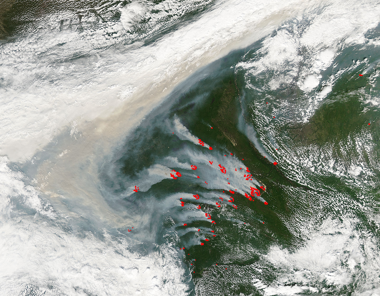 Fires and smoke in eastern Russia - image thumbnail