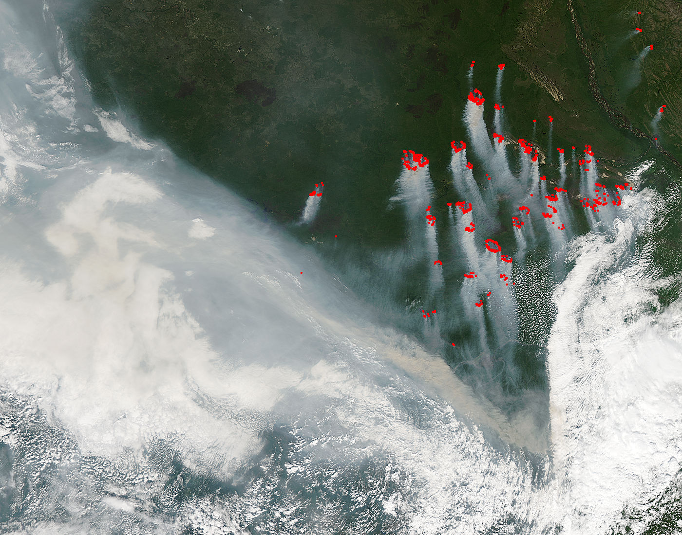 Fires and smoke in eastern Russia - image thumbnail