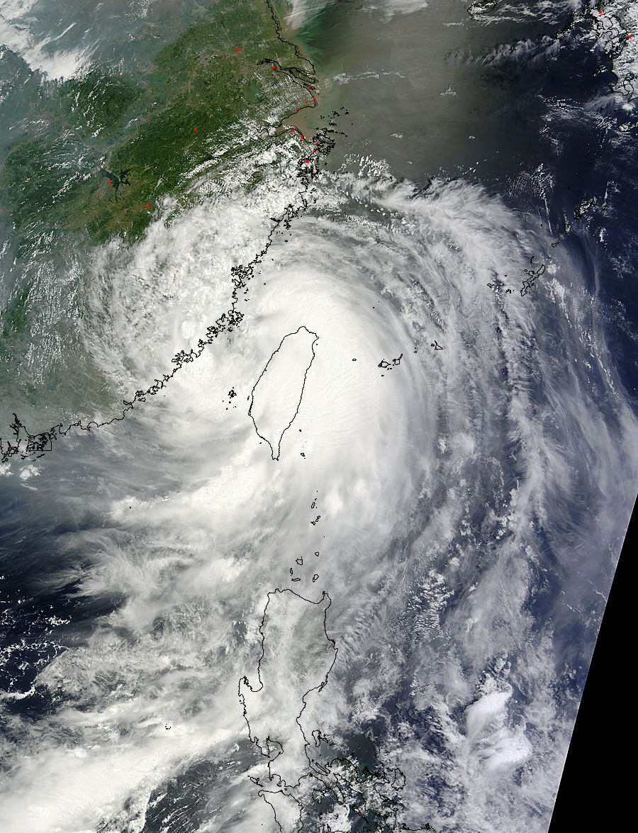 Typhoon Matmo (10W) over Taiwan and China - related image preview