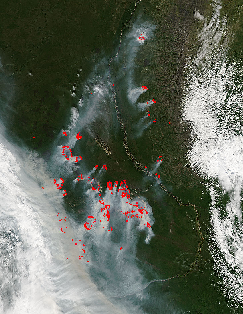 Fires and smoke in eastern Russia - image thumbnail