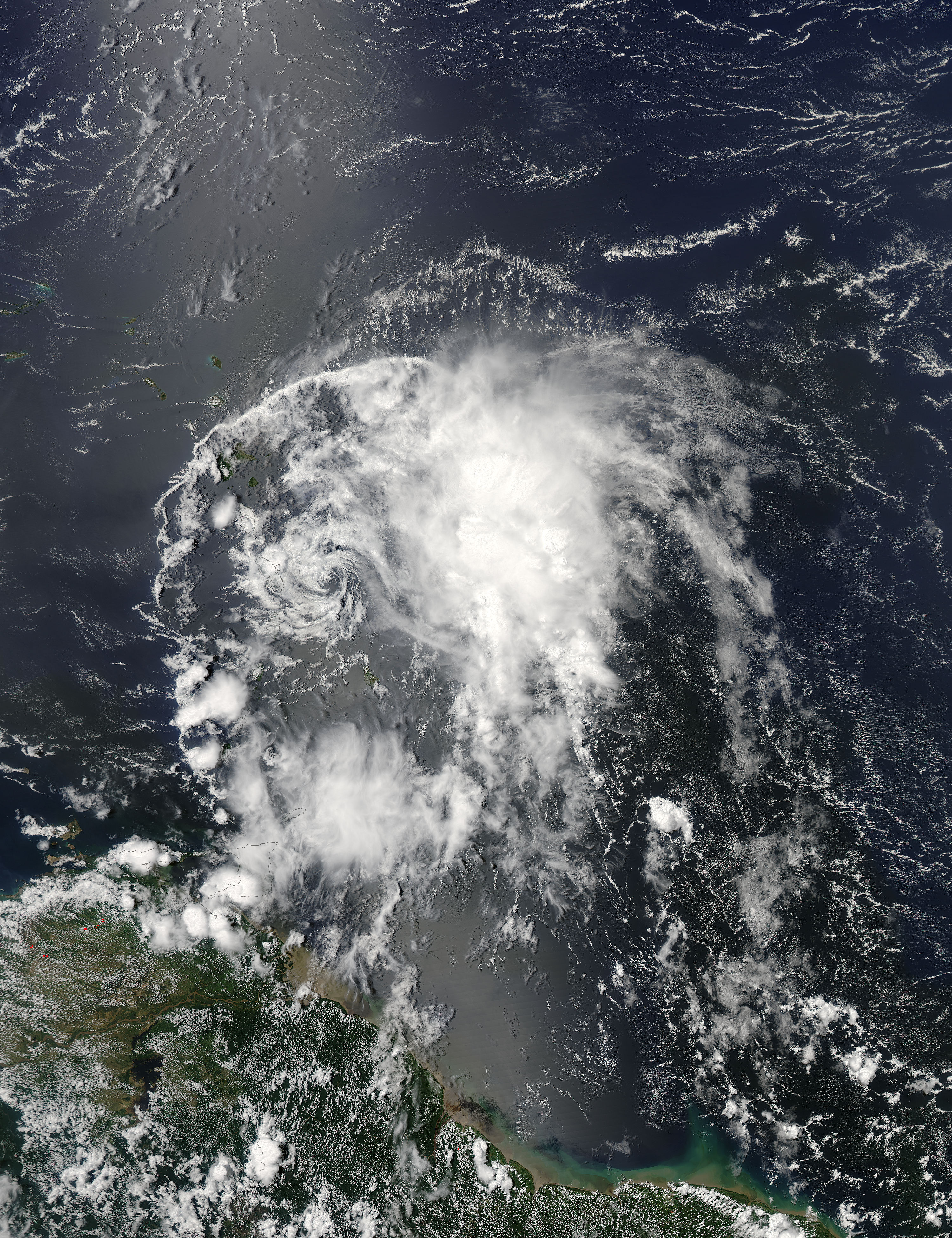 Tropical Storm Bertha (03L) off South America - image thumbnail