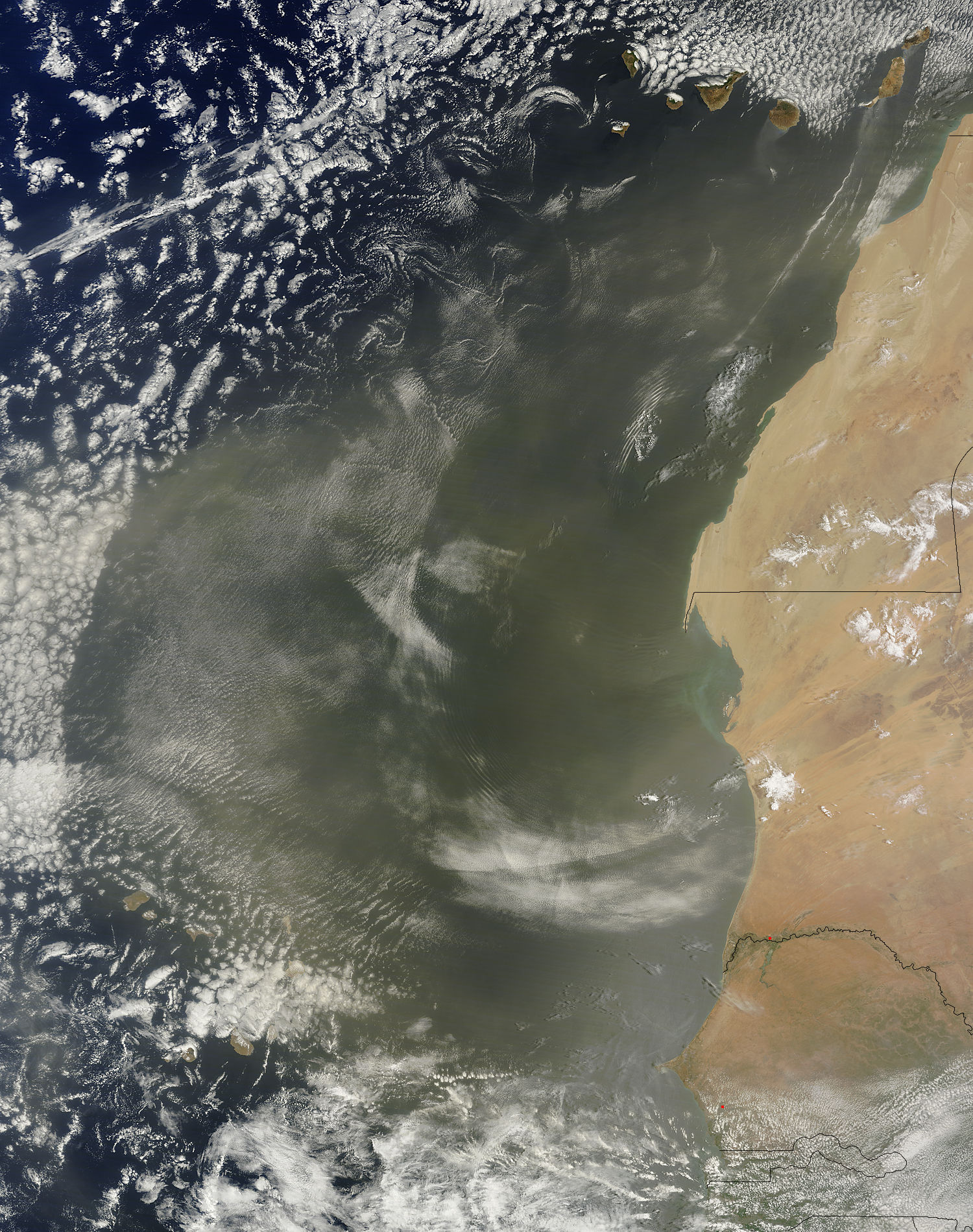 Dust storm off West Africa - related image preview