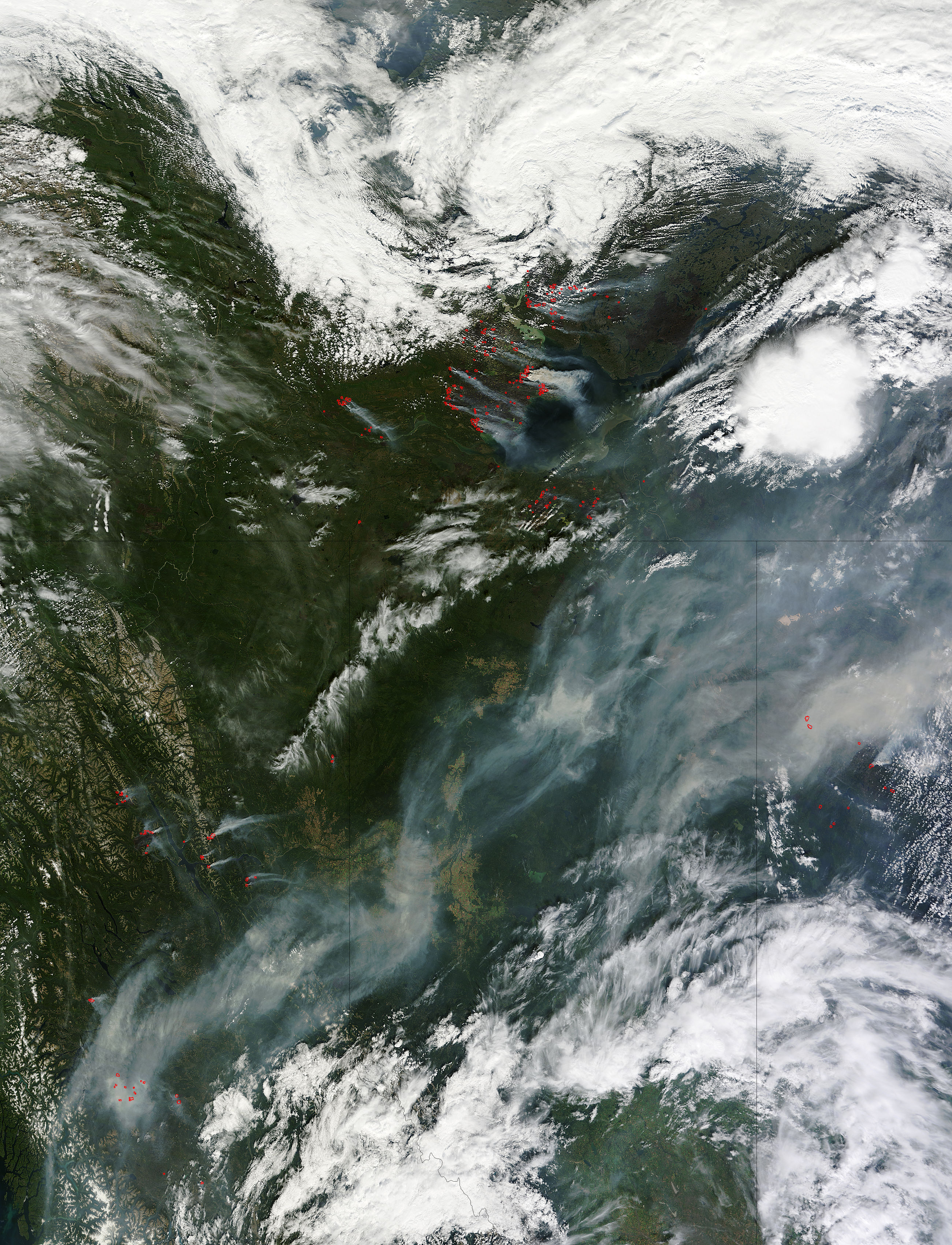 Fires and smoke in northern Canada - related image preview