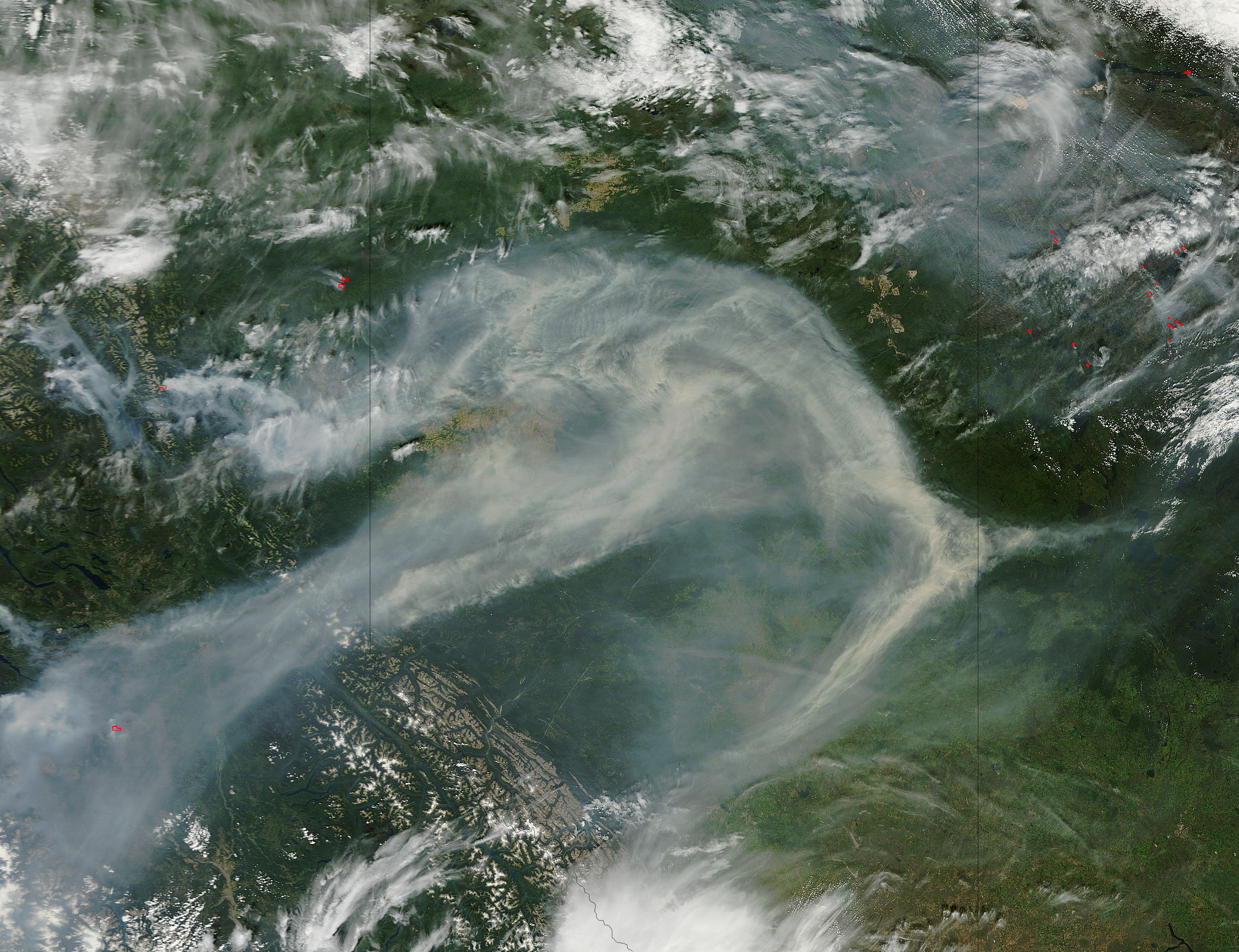 Smoke in northern Canada - related image preview