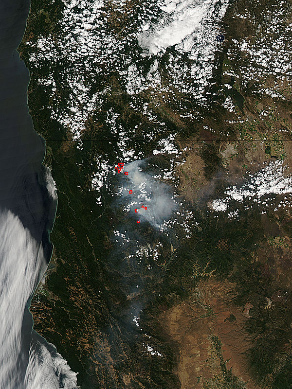 Fires in northern California (afternoon overpass) - related image preview