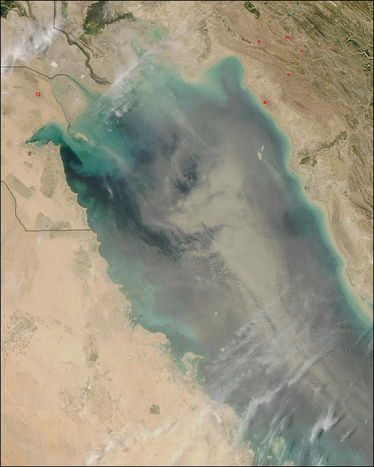 Dust Storm over the Persian Gulf