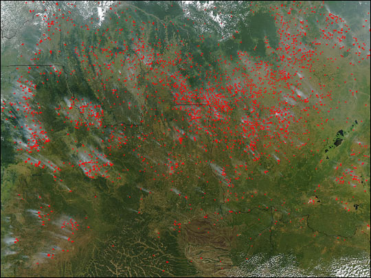 Fires in Central Africa