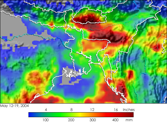 Tropical Storm brings Heavy Rains to Burma