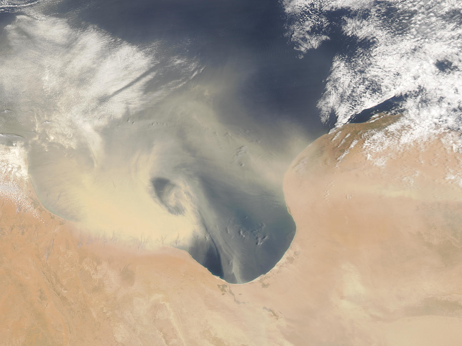 Dust Over the Gulf of Sirte - related image preview