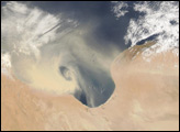 Dust Over the Gulf of Sirte