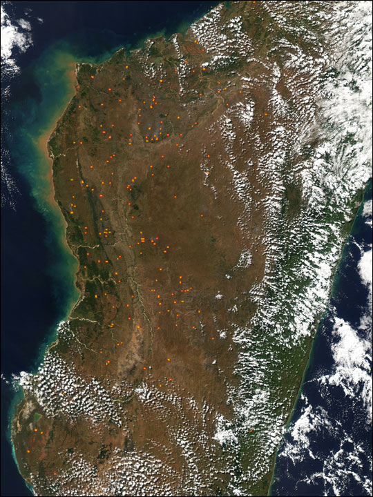 Fires in Madagascar