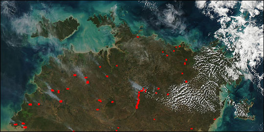 Early Dry Season Fires in Northern Australia