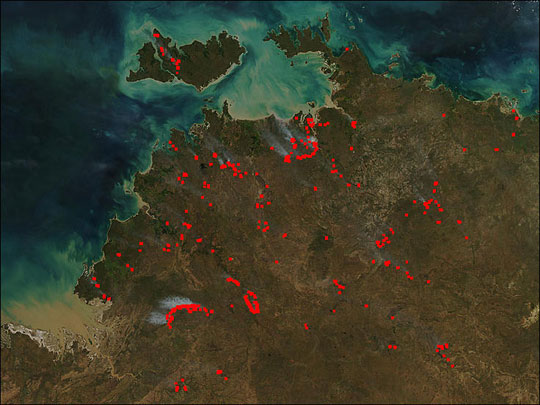 Early Dry Season Fires in Northern Australia