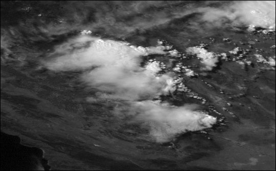 Thunderstorms above the Sierra Nevada