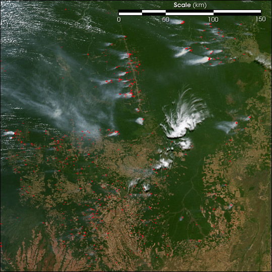 Fires Near Xingu River