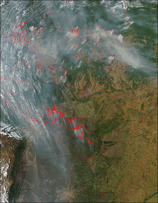 Fires Near Xingu River