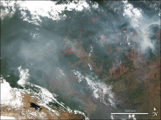 Fires Near Xingu River