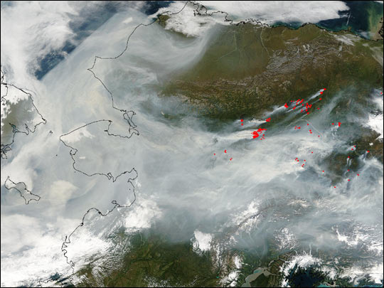 Smoke from Alaska Fires