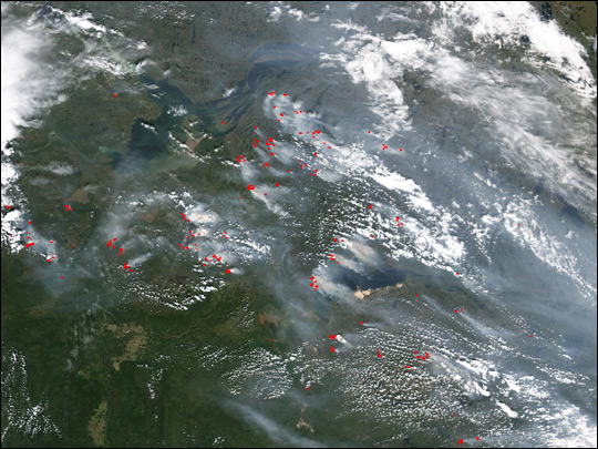 Fires in Northern Canada