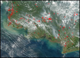 Fires on Borneo and Sumatra