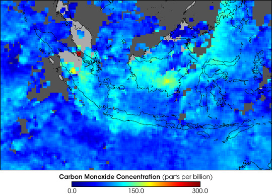 Carbon Monoxide over Indonesia