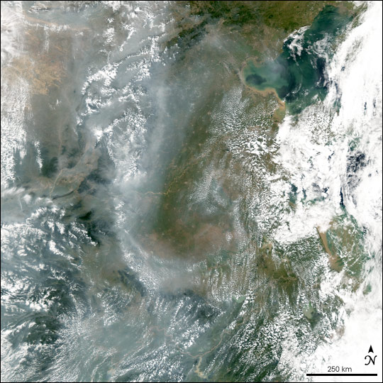 Particle Pollution in Eastern China