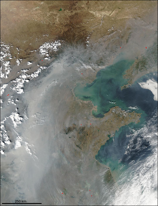 Particle Pollution in Eastern China