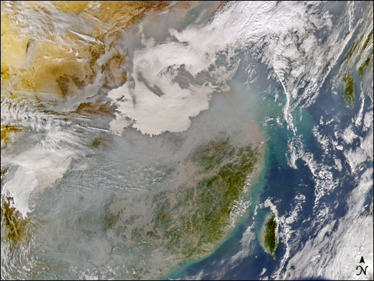 Particle Pollution in Eastern China