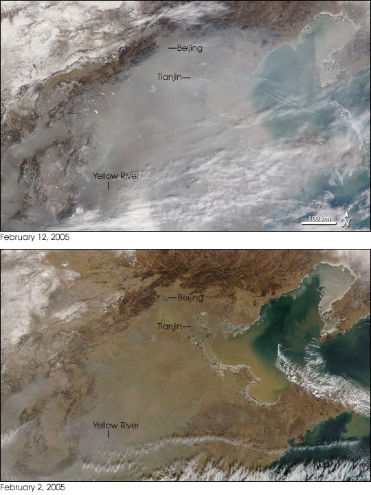 Particle Pollution in Eastern China