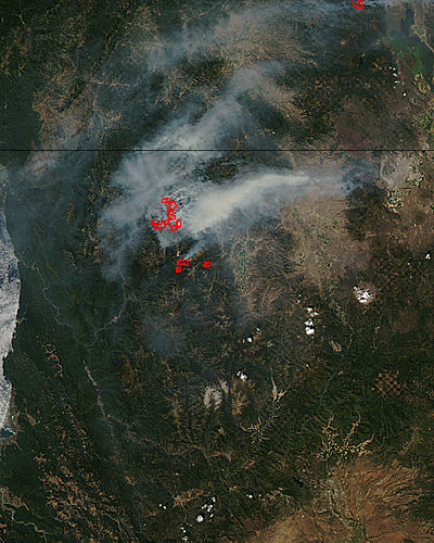 Fires in northern California (afternoon overpass) - related image preview