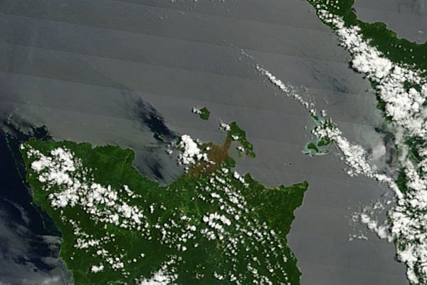 Ash on ground from eruption of Rabaul, Papua New Guinea - related image preview