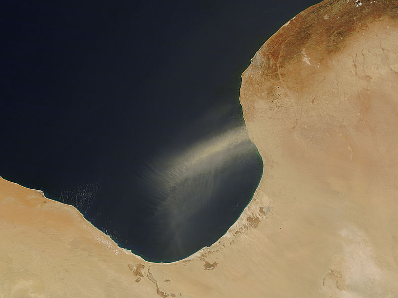 Dust storm off Libya - related image preview