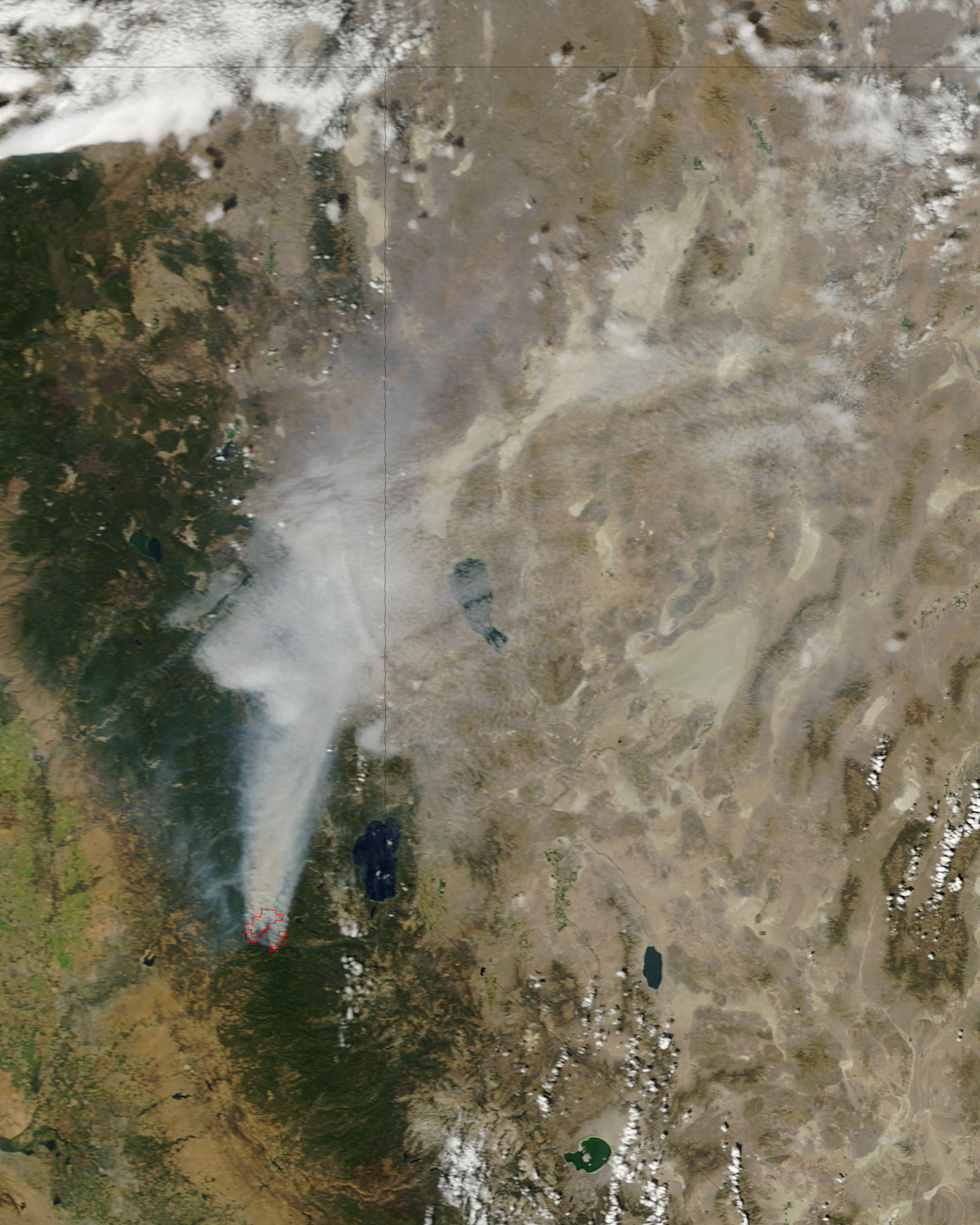 King Fire, California (morning overpass)