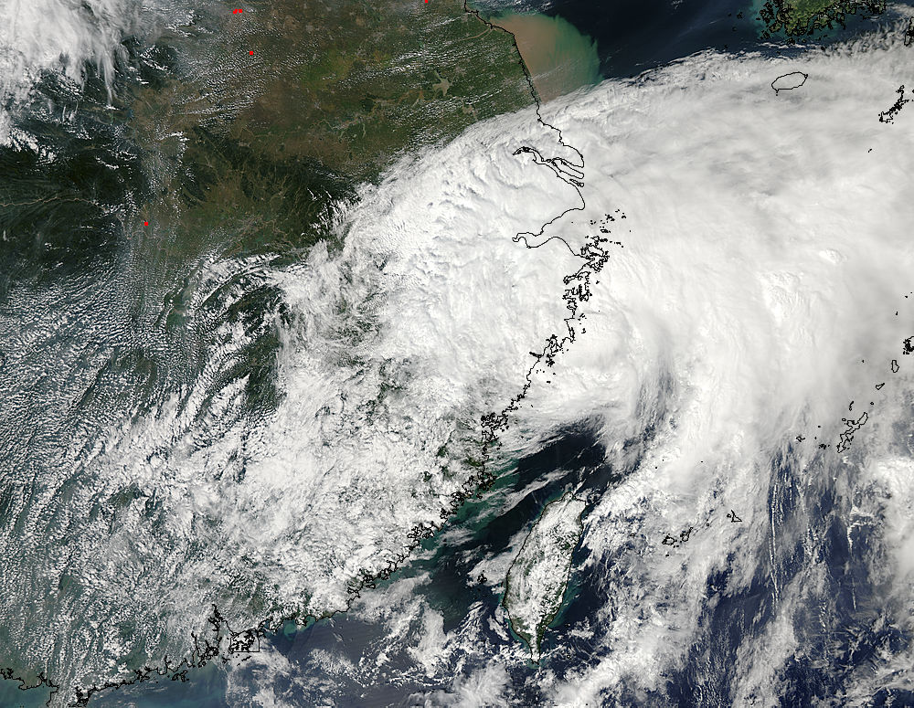 Tropical Storm Fung-wong (16W) over China - related image preview