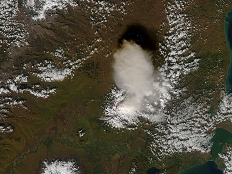 Ash plume from Shiveluch, Kamchatka Peninsula, eastern Russia - related image preview