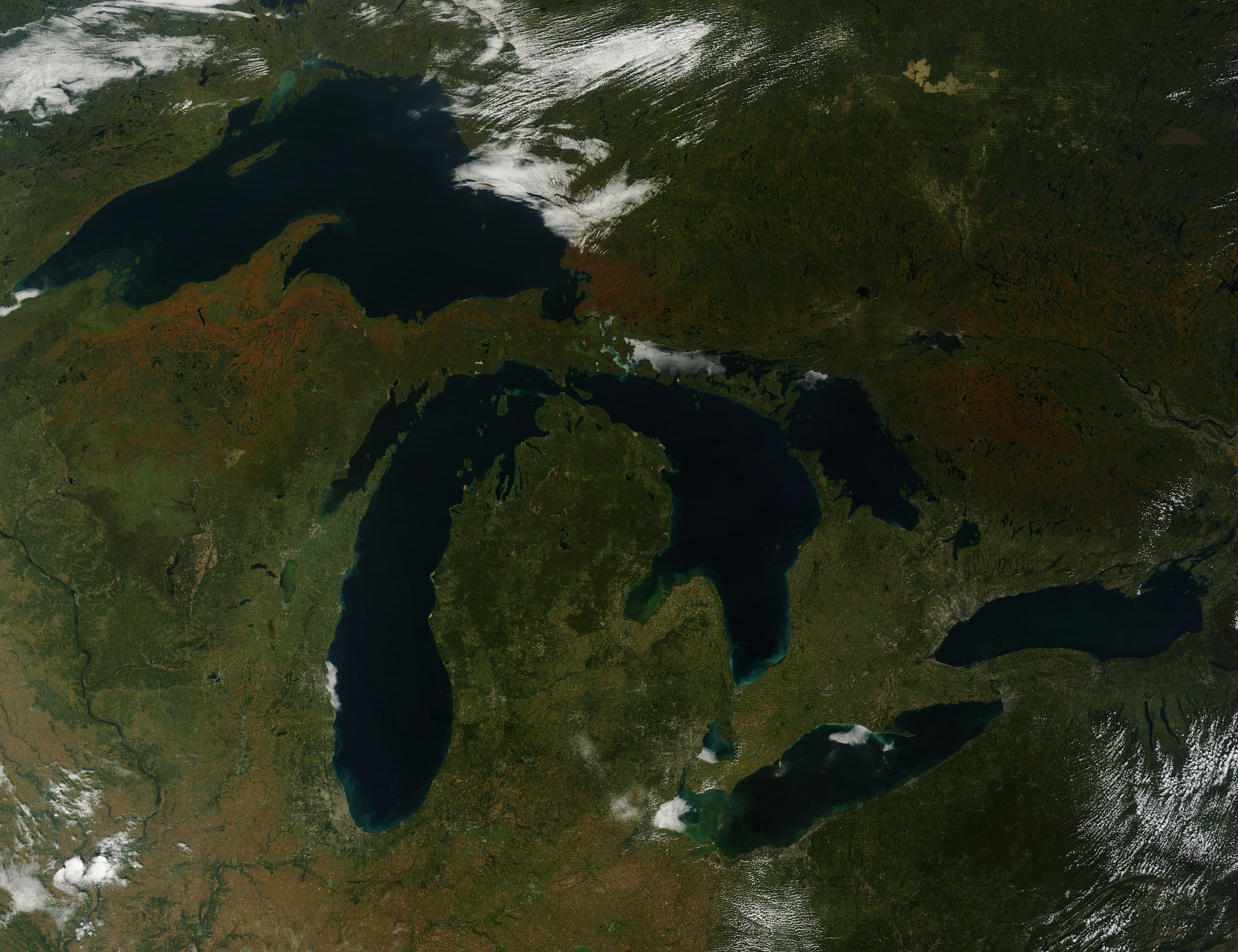 Fall colors around the Great Lakes - related image preview