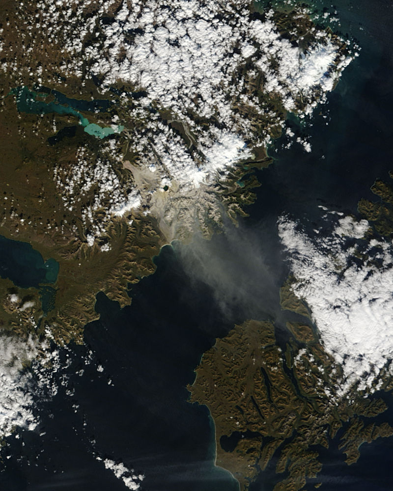 Resuspended volcanic ash from Katmai, Alaska - related image preview