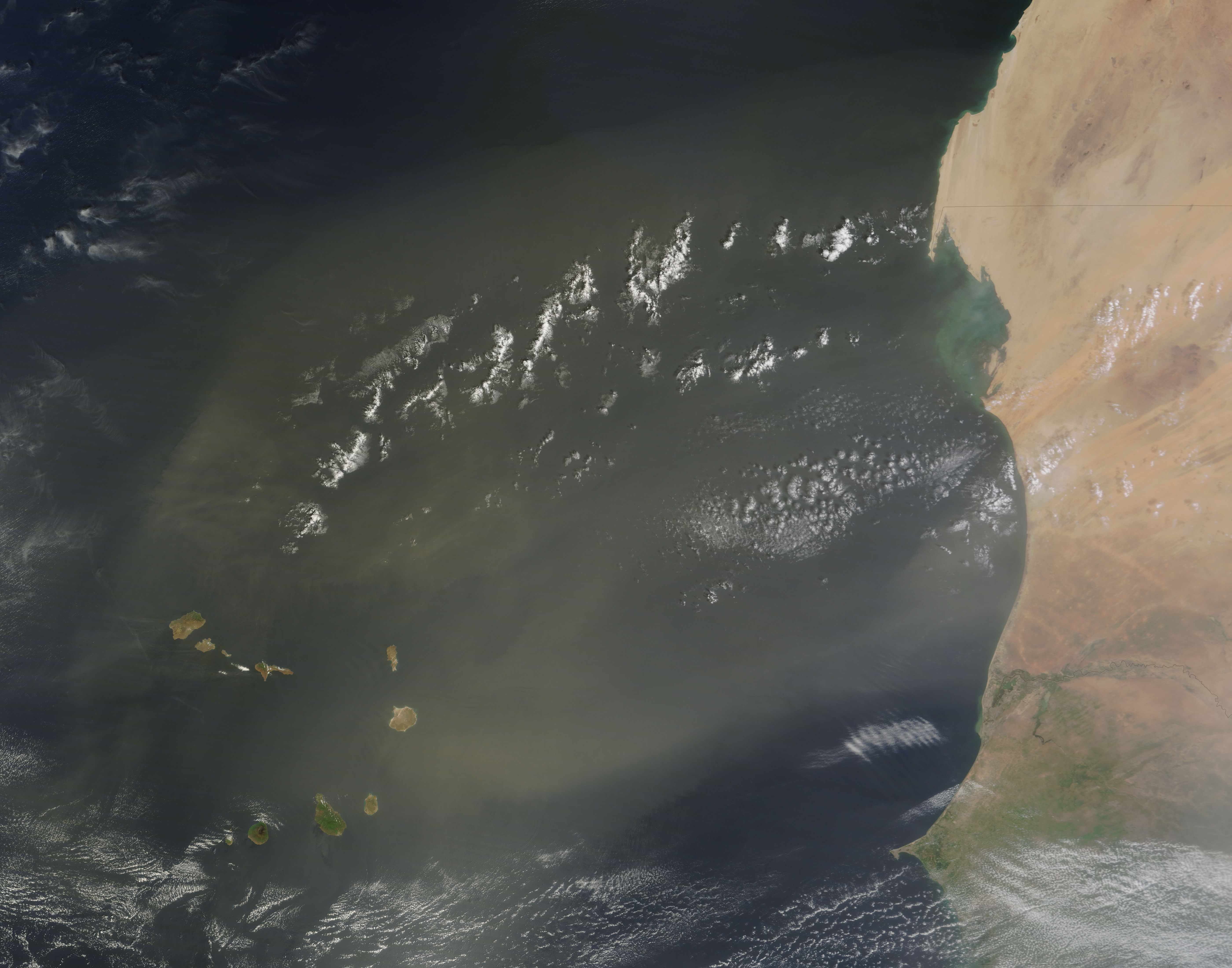 Dust storm off West Africa - related image preview