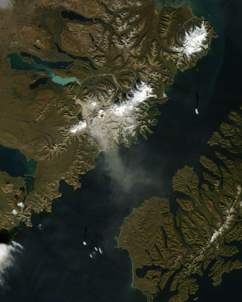 Resuspended volcanic ash from Katmai, Alaska - related image preview
