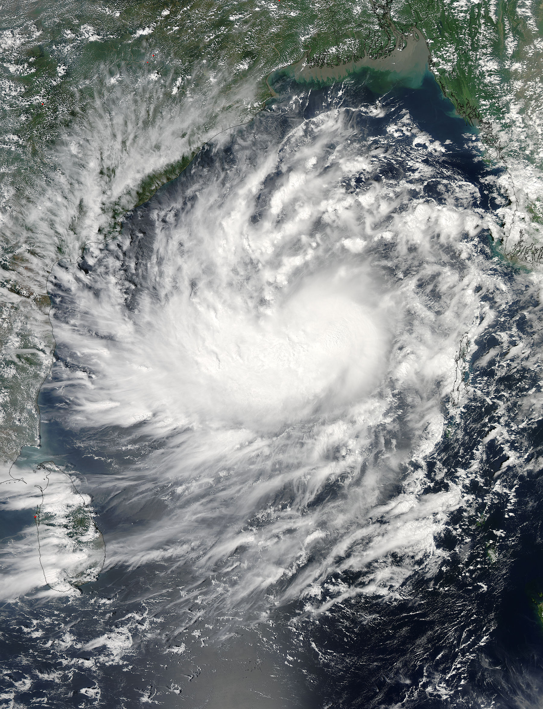 Tropical Cyclone Hudhud (03B) in the Bay of Bengal - related image preview