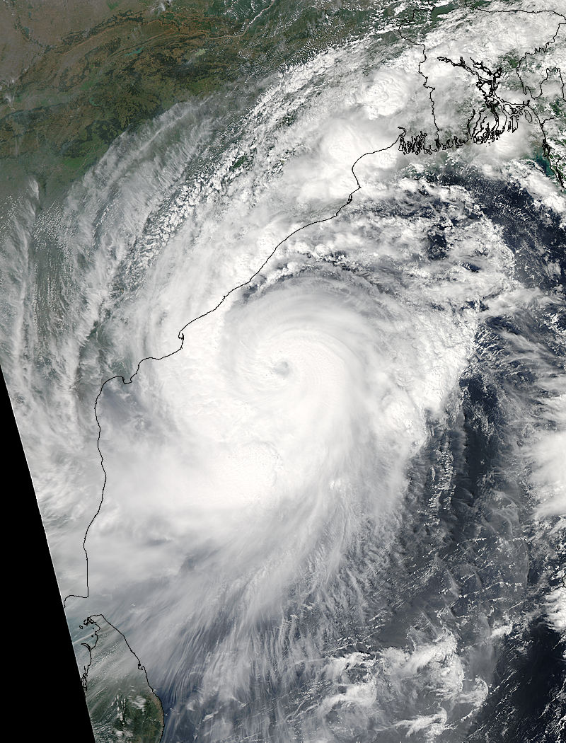 Typhoon Hudhud (03B) approaching India - related image preview