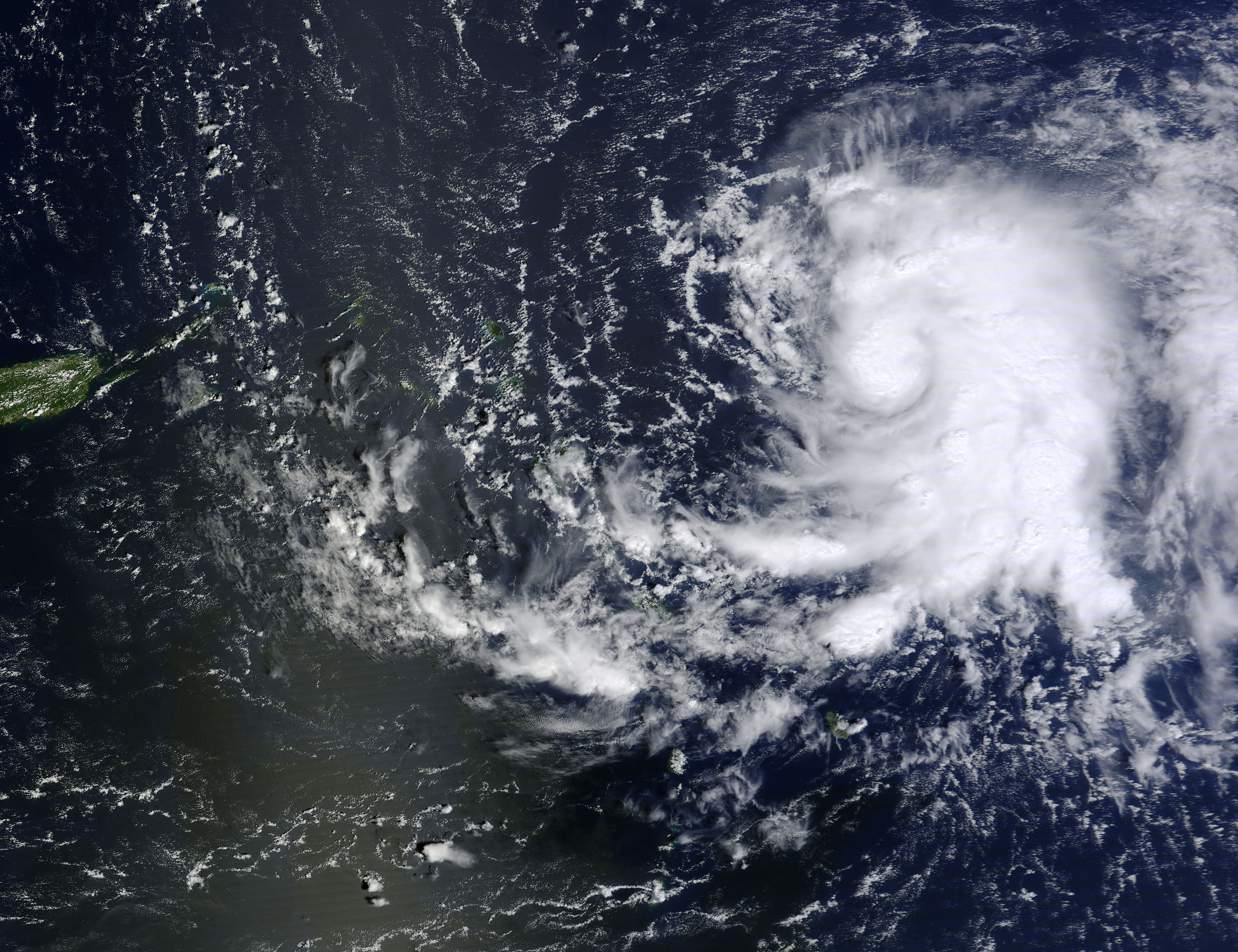 Tropical Storm Gonzalo (08L) in the Atlantic Ocean - related image preview