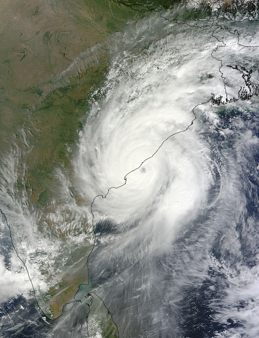 Typhoon Hudhud (03B) over India - related image preview