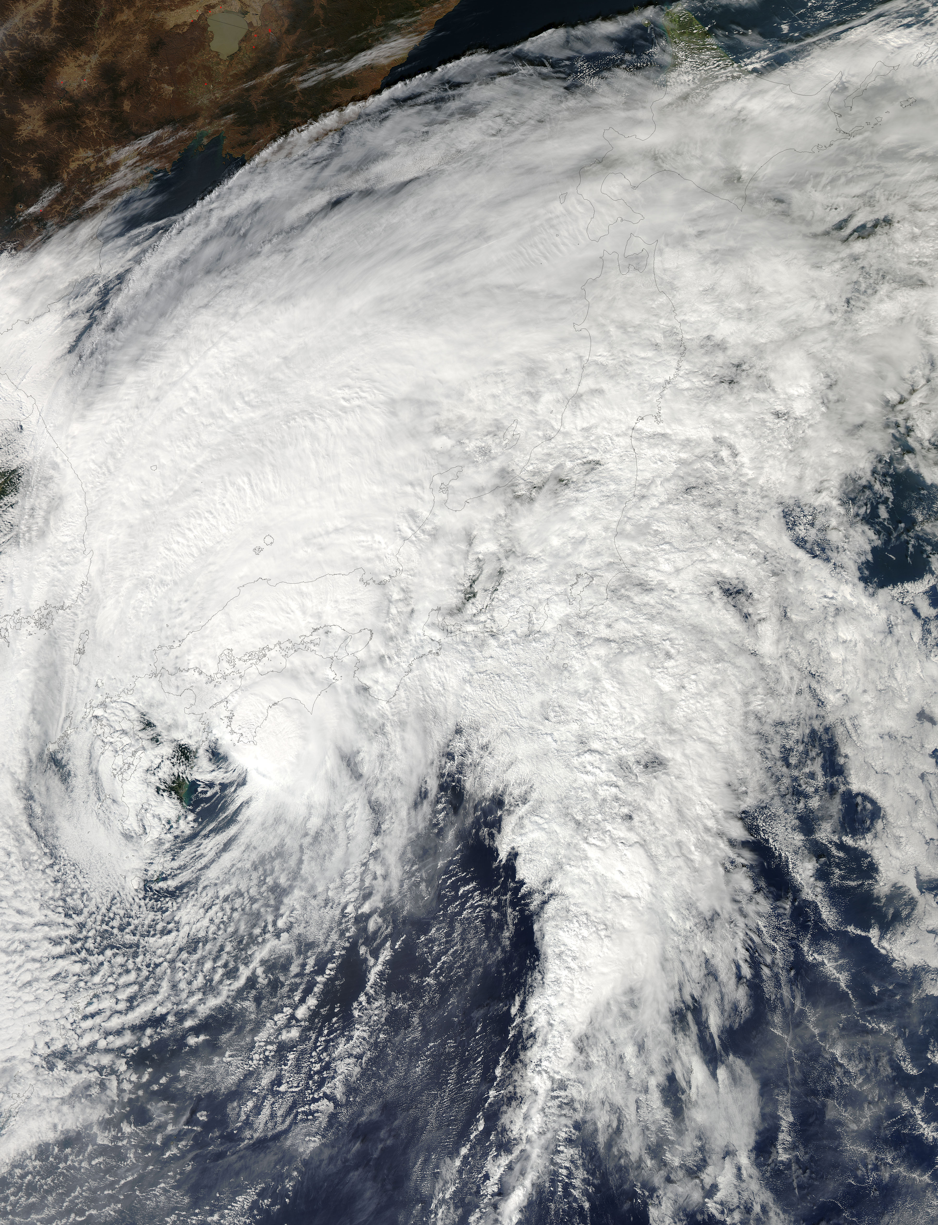 Tropical Storm Vongfong (19W) over Japan - related image preview