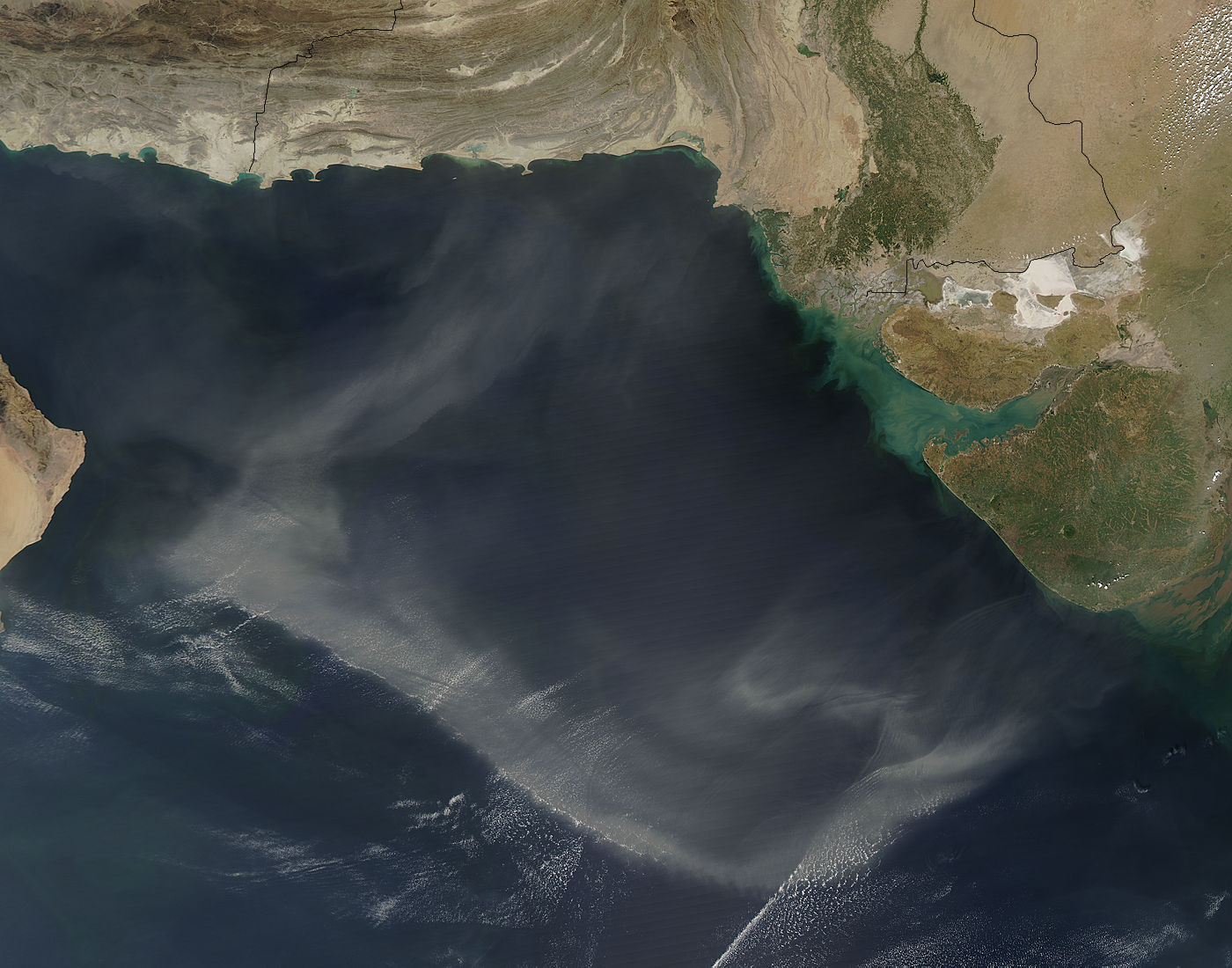 Dust storms over the Arabian Sea - related image preview